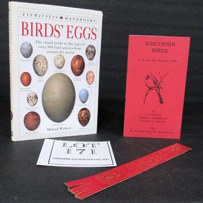 1994 Bird's Eggs Identification Book and 1988 WI Birds Booklet With Italy Book Mark
