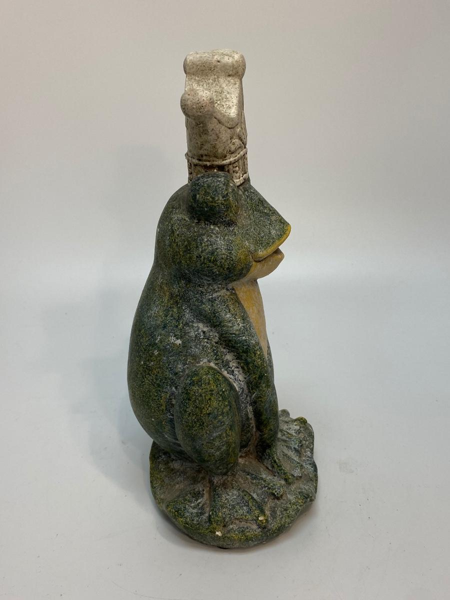 Frog Prince Garden Yard Art Statue Figurine