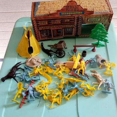 LOT 206     WELLS FARGO PLAYSET BY MARX