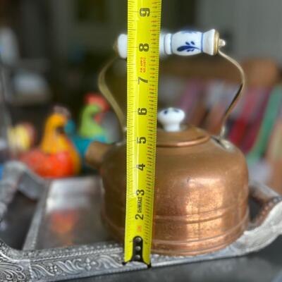 Vintage copper teapot