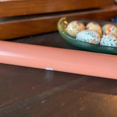 Retro vintage pink rolling pin