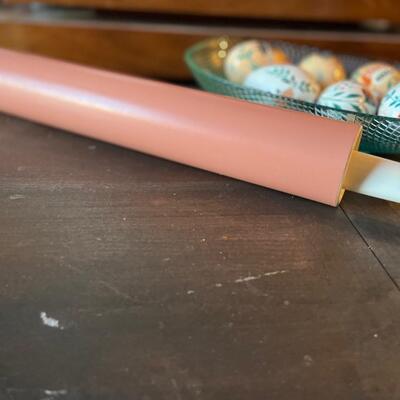 Retro vintage pink rolling pin