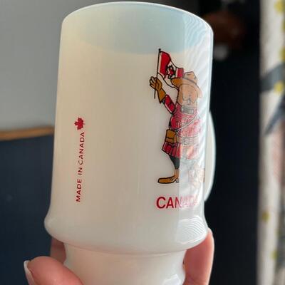 Vintage rare Canada milk glass myg