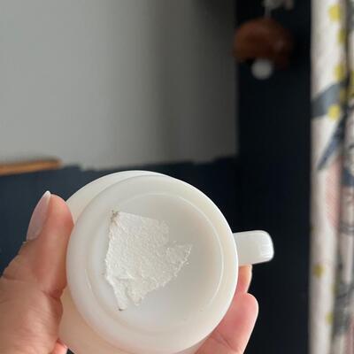Vintage rare Canada milk glass myg