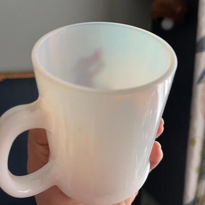 Vintage rare Canada milk glass myg