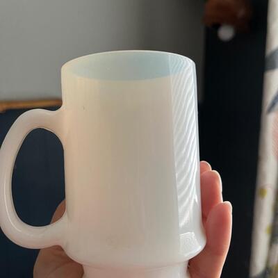 Vintage rare Canada milk glass myg