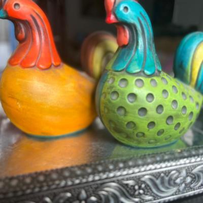 Ardco vintage rooster figurines