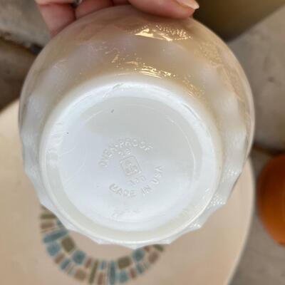 Vintage Kimberly milk glass bowl