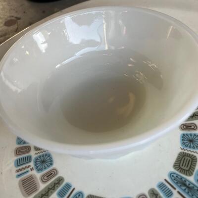 Vintage Kimberly milk glass bowl