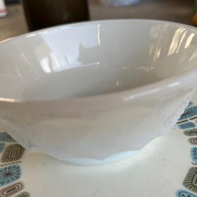 Vintage Kimberly milk glass bowl