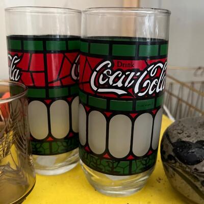 Vintage Coca Cola glasses