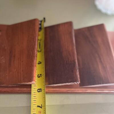 Vintage wood mail holder