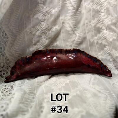 Handmaid Ceramic Eel-glazed purple