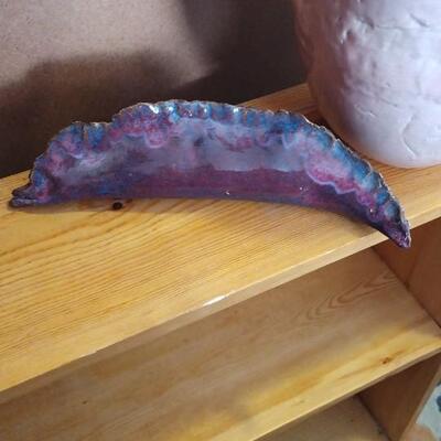 Handmaid Ceramic Eel-glazed purple