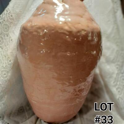 Handmade large Ceramic vase- light pink color
