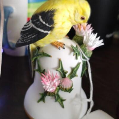 Vintage Bell-American Goldfinch Bird