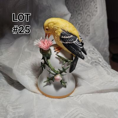 Vintage Bell-American Goldfinch Bird