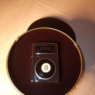 Camel 8 Ball Zippo in Tin Never Used NOS