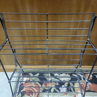VINTAGE METAL FLOOR RACK