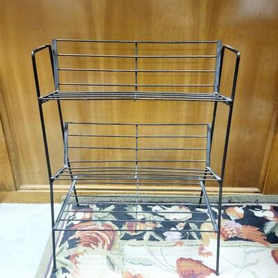 VINTAGE METAL FLOOR RACK