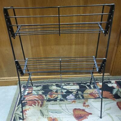 VINTAGE METAL FLOOR RACK