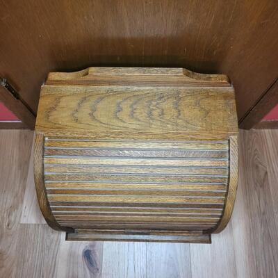 COUNTER TOP WOOD BREAD BOX