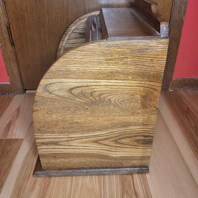 COUNTER TOP WOOD BREAD BOX