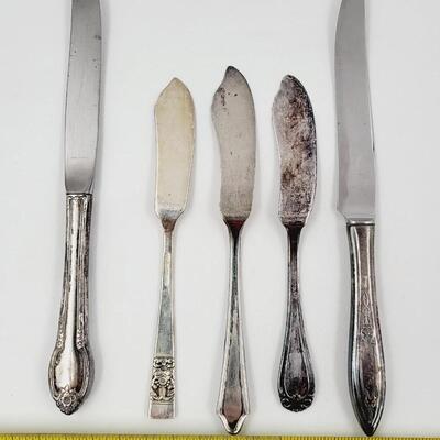 VINTAGE SILVERPLATE KNIFE BUNDLE