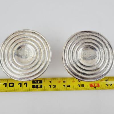 EMPIRE WEIGHTED STERLING CANDLE STICK HOLDERS