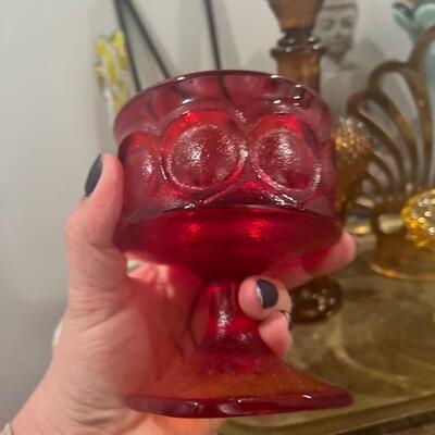 Vintage red glass