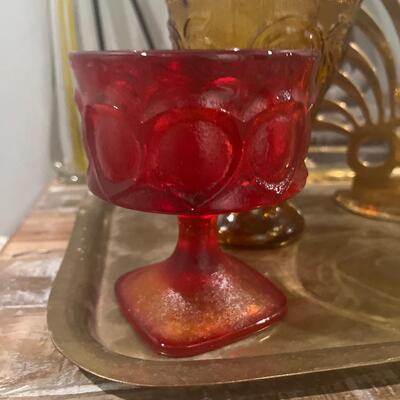 Vintage red glass