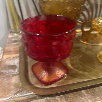 Vintage red glass