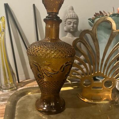 Vintage glass decanter