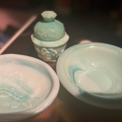 Vintage slag glass from Avon