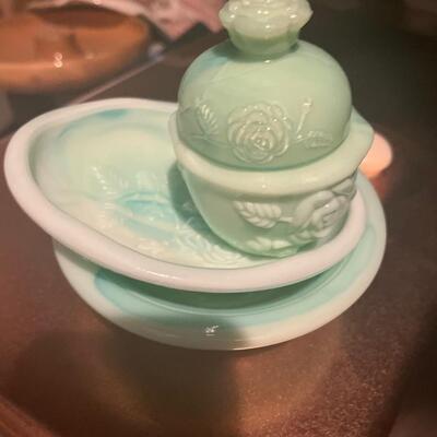 Vintage slag glass from Avon