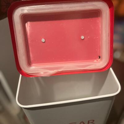 Tin sugar canister