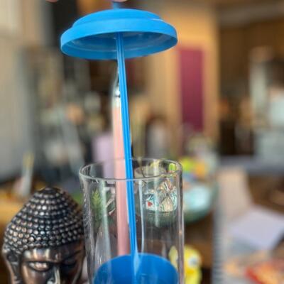 Vintage straw dispenser