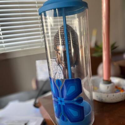 Vintage straw dispenser