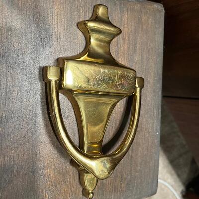 Vintage brass door knocker