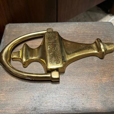 Vintage brass door knocker