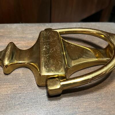 Vintage brass door knocker