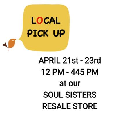 LOCAL PICK UP INFO BELOW