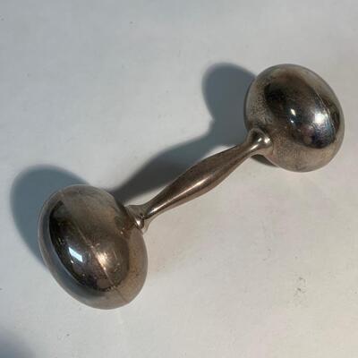 STERLING SILVER BABY RATTLE