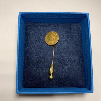 22CT GOLD COIN PIN