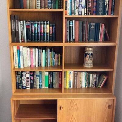 Three Piece Teak Bookshelf/Cabinet