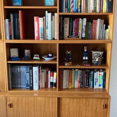 Three Piece Teak Bookshelf/Cabinet