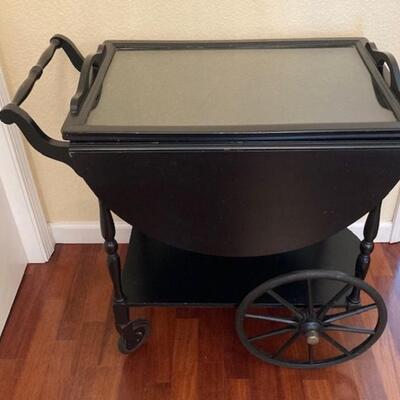 Vintage Black Tea Cart