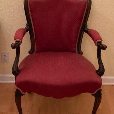Antique Red Chair