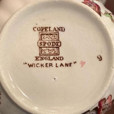 Copeland Spode England "Wicker Lane" China