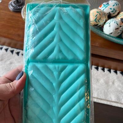 Vintage turquoise Lusterware tray